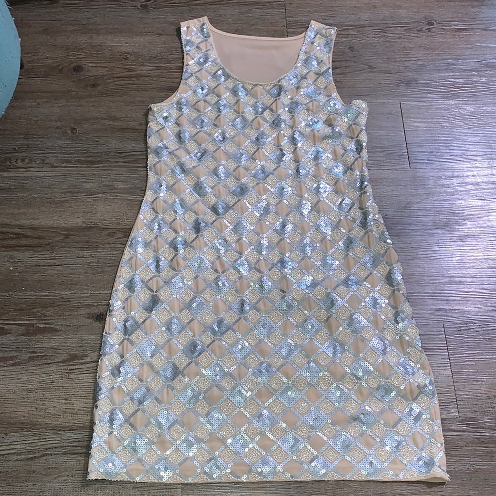 Sequined/Beaded Mini Dress